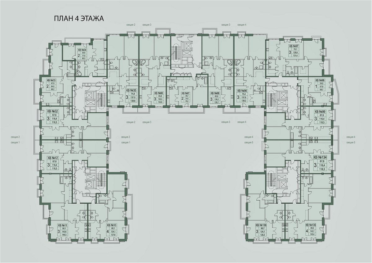 Планировки на квартиры в ЖК 